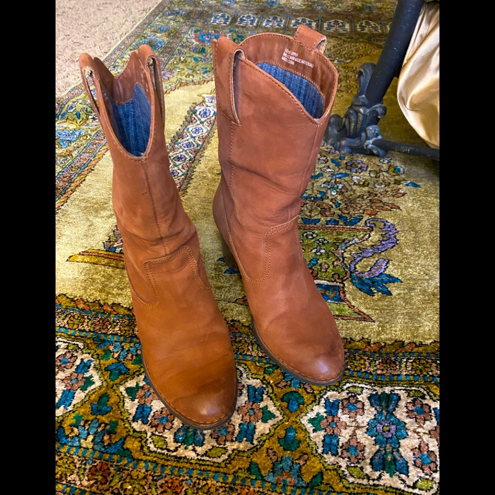 Aravon Born Crown W 21734 Rum Saddle brown boots
